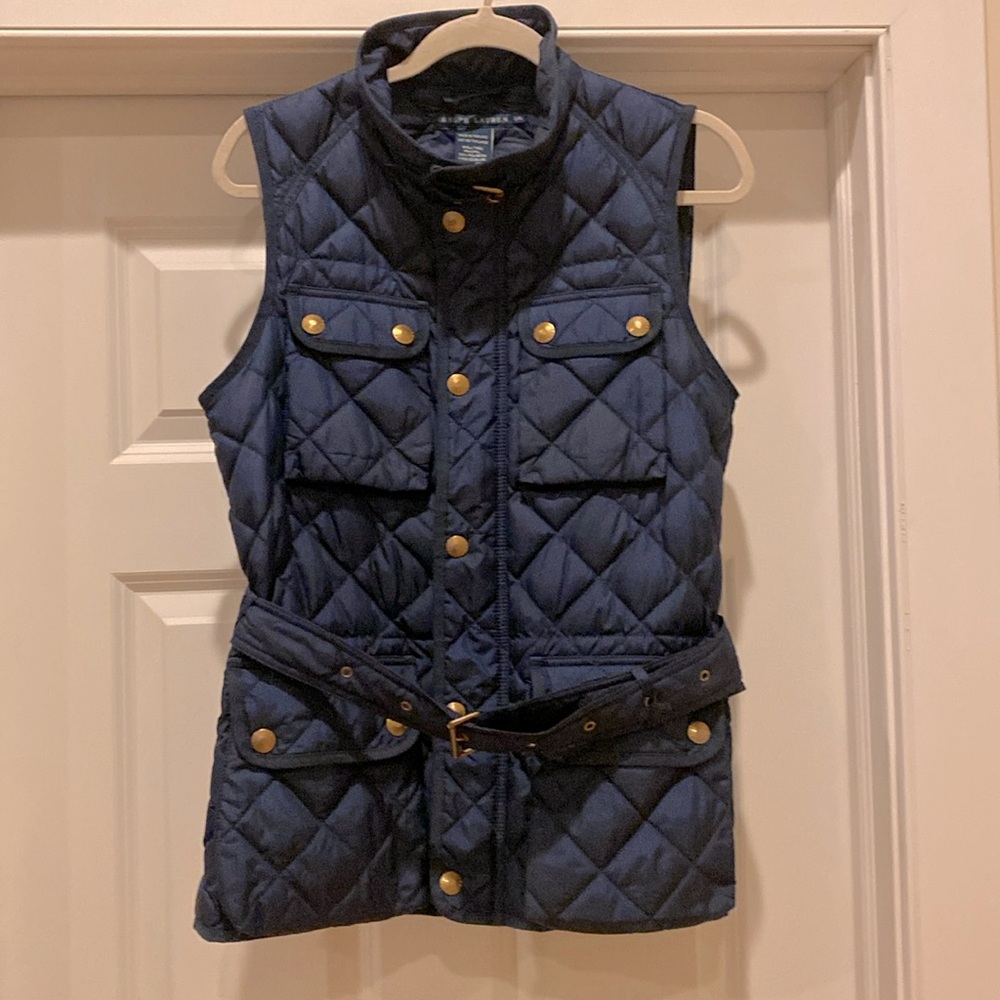Ralph Lauren Blue Label Quilted Vest in Navy